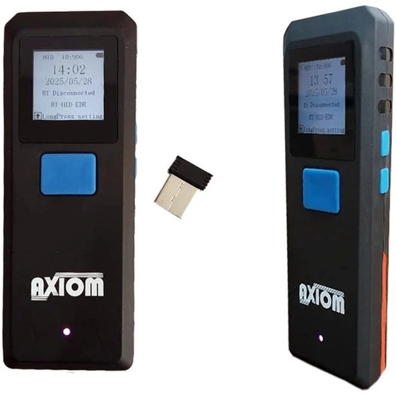 بارکد اسکنر بیسیم دو بعدی دارای صفحه نمایش برند AXIOM مدل CS 6290