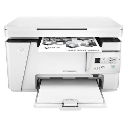 پرینتر اچ پی تک رنگ سه کاره با چاپ لیزری مدل LaserJet Pro MFP M26a، سایز چاپ A4